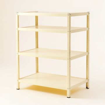 Spruce Bend Desktop Shelving Unit - Ivory (synthetic illustration; no displayed measurements)