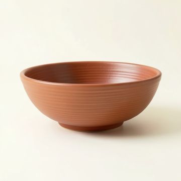 Flint Brook Dining Bowl - Terracotta (synthetic illustration; no displayed measurements)