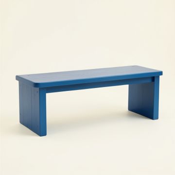Cedar Brook Indoor Bench - Blue (synthetic illustration; no displayed measurements)