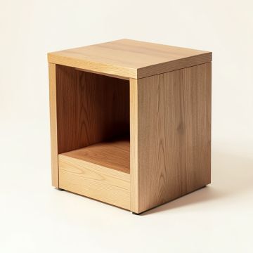 Mote Floor Shelf End Table With Storage (synthetic illustration; no displayed measurements)