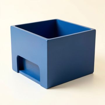 Ash Crossing Empty Furniture-Style Litter Enclosure - Blue (synthetic illustration; no displayed measurements)