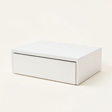 Cedar Crossing Desktop Monitor Riser - White (synthetic illustration; no displayed measurements)
