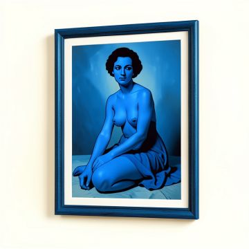 The Blue Nude ( Seated Nude ) By Pablo Picasso - Picture Frame Print On Paper (synthetic illustration; no displayed measurements)