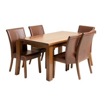 Artin 5 - Piece Solid Wood Breakfast Dining Set (synthetic illustration; no displayed measurements)
