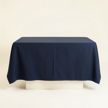 Spruce Bluff Flat Bed Sheet - Navy (synthetic illustration; no displayed measurements)