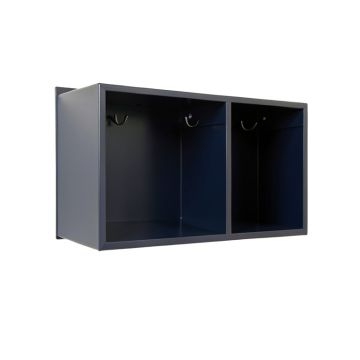 Elm Dell Wall-Mounted Entryway Organizer Shelf - Navy