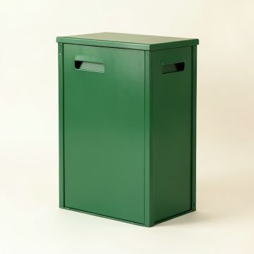 Stone Arc Closed Outdoor Storage Box - Green (synthetic illustration; no displayed measurements)