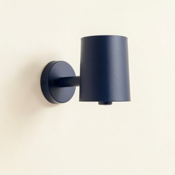 Rowan Dale Wall Sconce Mounted On A Plain Wall - Navy (synthetic illustration; no displayed measurements)