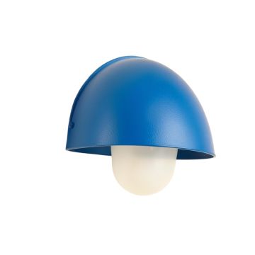 Reed Canyon Wall Sconce Mounted On A Plain Wall - Blue