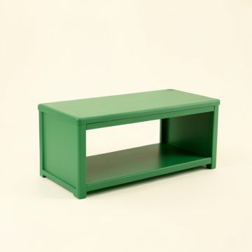 Flint Bridge Narrow Outdoor Storage Bench - Green (synthetic illustration; no displayed measurements)