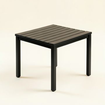 Aspen Crest Compact Balcony Table - Black (synthetic illustration; no displayed measurements)