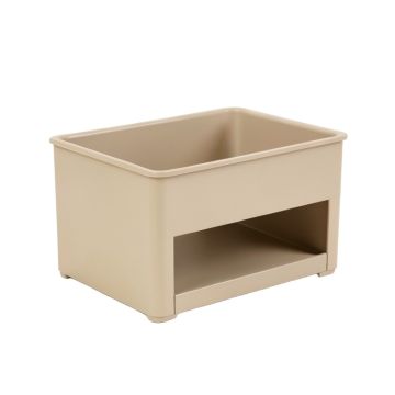 Summit Crest Empty Raised Planter - Beige