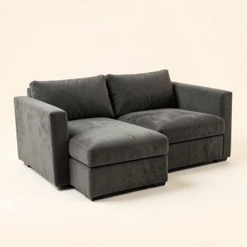Eramana 121 '' Wide Microfiber/Microsuede Sofa & Chaise (synthetic illustration; no displayed measurements)