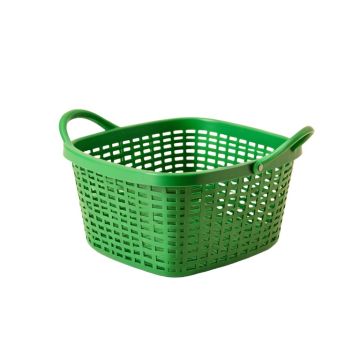 Sage Bridge Empty Storage Basket - Green