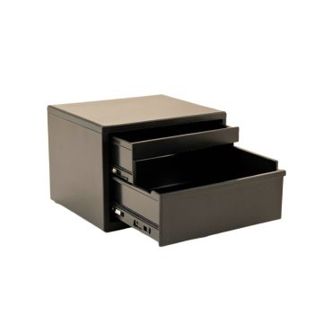 Wren Crest Small-Parts Storage Drawer Cabinet - Black