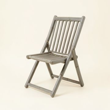 Holly Bridge Folding Outdoor Chair - Gray (synthetic illustration; no displayed measurements)