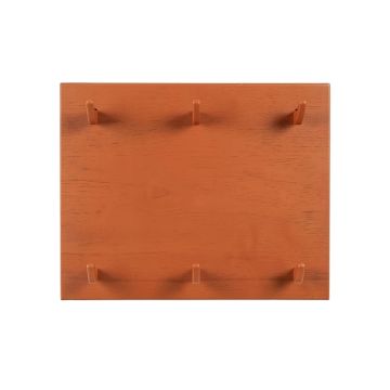Oak Bluff Empty Wall-Mounted Tool Organizer Panel - Terracotta