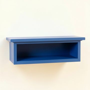 Cedar Brook Wall-Mounted Shelf - Blue (synthetic illustration; no displayed measurements)