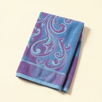 Musselwhite Peacock Paisley Hand Towel (synthetic illustration; no displayed measurements)