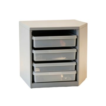 Flint Canyon Small-Parts Storage Drawer Cabinet - Gray