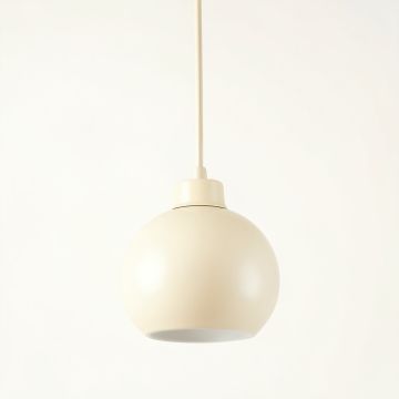 Alder Dale Pendant Light Suspended From One Plain Cable - Ivory (synthetic illustration; no displayed measurements)