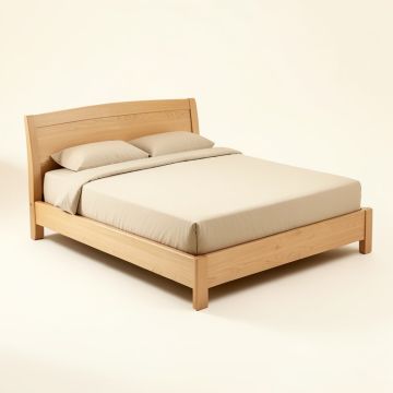 Dishman Solid Wood Standard Bed (synthetic illustration; no displayed measurements)