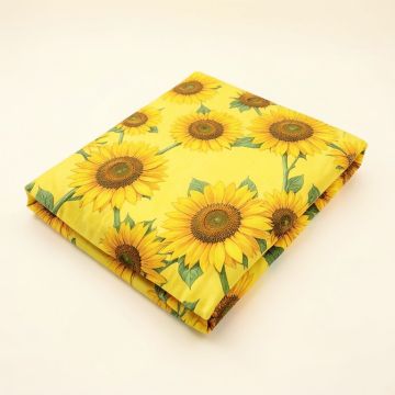 Sunflower Mini Fitted Crib Sheet (synthetic illustration; no displayed measurements)