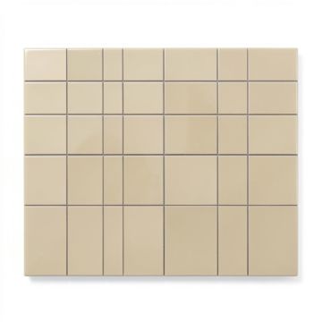 Linear Brick 1 '' X 3 '' Glass Mosaic Tile In Glossy Beige (synthetic illustration; no displayed measurements)