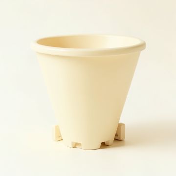 Sage Bend Empty Railing Planter With Integral Brackets - Ivory (synthetic illustration; no displayed measurements)