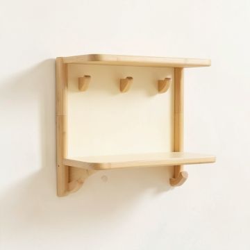 Briar Crossing Wall-Mounted Entryway Organizer Shelf - Cream (synthetic illustration; no displayed measurements)