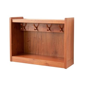 Glen Dell Wall-Mounted Entryway Organizer Shelf - Terracotta