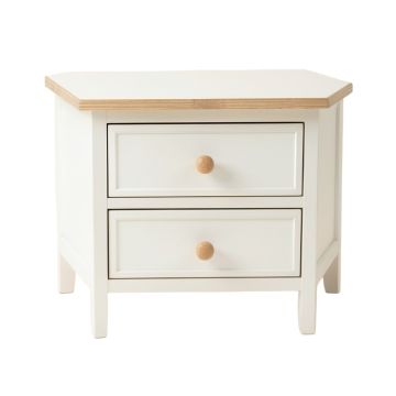 Olive Crest Nightstand - White