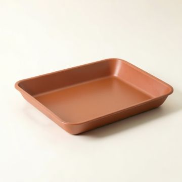 River Arc Serving Tray - Terracotta (synthetic illustration; no displayed measurements)