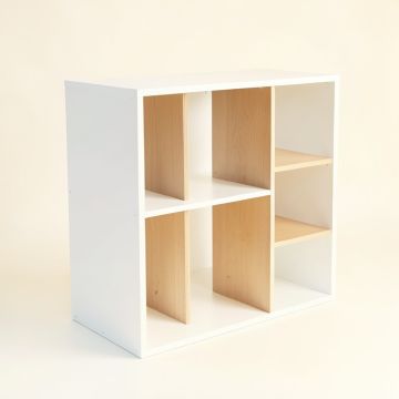 Hill Field Desktop Shelving Unit - White (synthetic illustration; no displayed measurements)