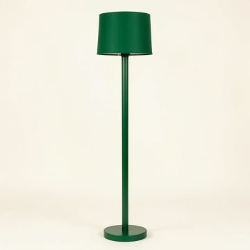 Aspen Crossing Floor Lamp With A Plain Fabric Shade - Green (synthetic illustration; no displayed measurements)