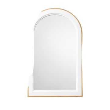 Clay Canyon Framed Wall Mirror - White