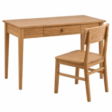 Bert Solid Wood Desk And Chair Set