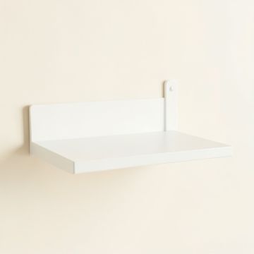 Hazel Bend Wall-Mounted Shelf - White (synthetic illustration; no displayed measurements)