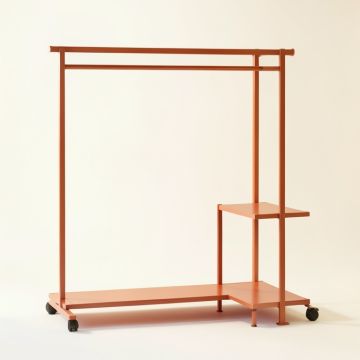 Laurel Brook Empty Garment Rack - Terracotta (synthetic illustration; no displayed measurements)