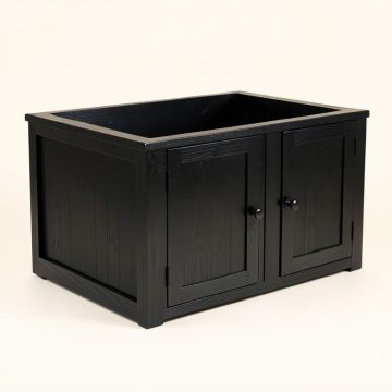 Laurel Arc Empty Furniture-Style Litter Enclosure (synthetic illustration; no displayed measurements)