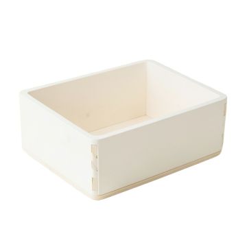 Reed Arc Empty Storage Basket - White