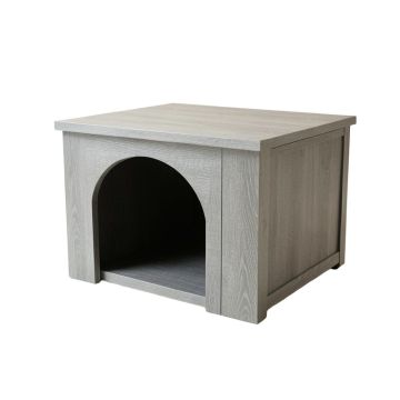 Elm Brook Empty Furniture-Style Litter Enclosure - Gray