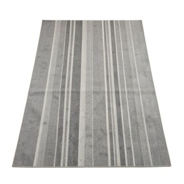 Reed Bend Rectangular Area Rug - Gray