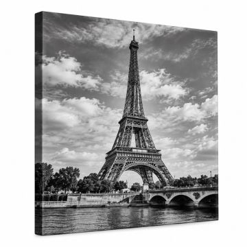Paris Eiffel Tower By Preston - Photographic Print On Canvas