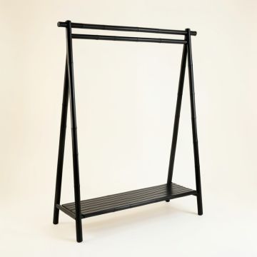 Vale Arc Empty Garment Rack - Black (synthetic illustration; no displayed measurements)