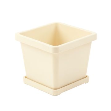Lake Bluff Empty Planter - Cream