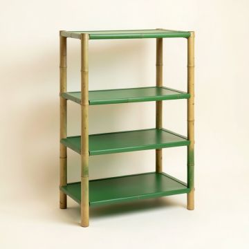 Moss Brook Empty Seed-Starting Shelving Unit Without Lights - Green (synthetic illustration; no displayed measurements)