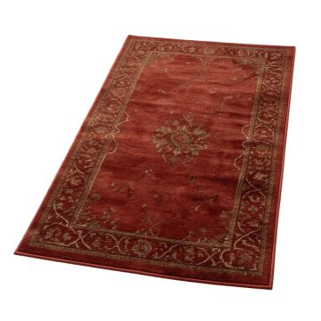 Tufted Red/Brown Area Rug