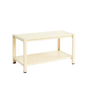 Juniper Crossing Narrow Outdoor Storage Bench - Cream