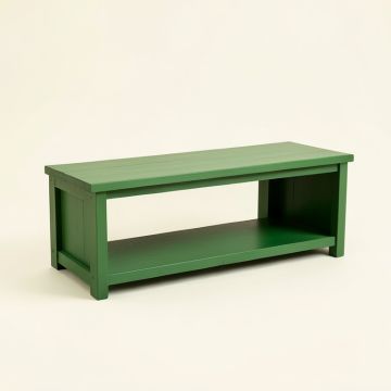 Rowan Dale Narrow Outdoor Storage Bench - Green (synthetic illustration; no displayed measurements)